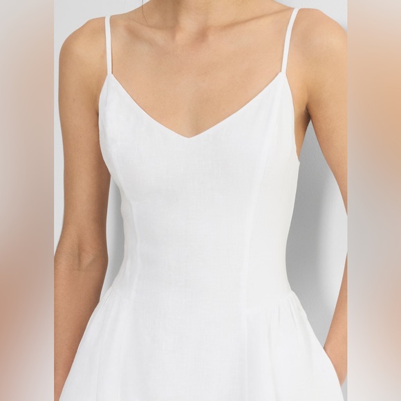 Babaton Technique 100% Linen white princess Dress from Aritzia US6 - Picture 4 of 13